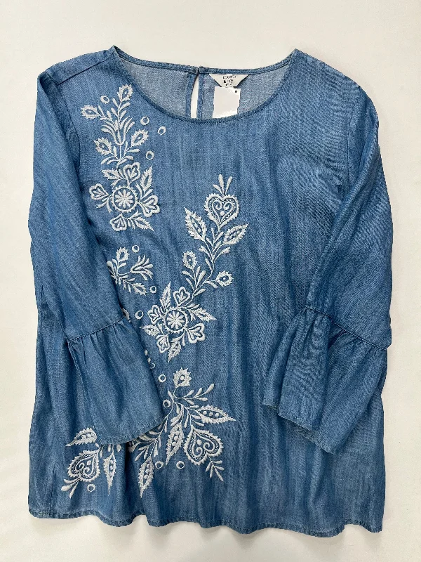 Top 3/4 Sleeve By Crown And Ivy  Size: Petite Large Street