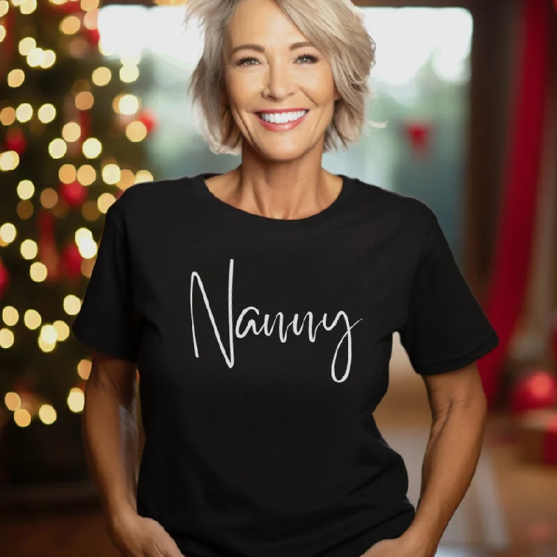 Nanny Wave Script T-Shirt Earthy Men's Hemp