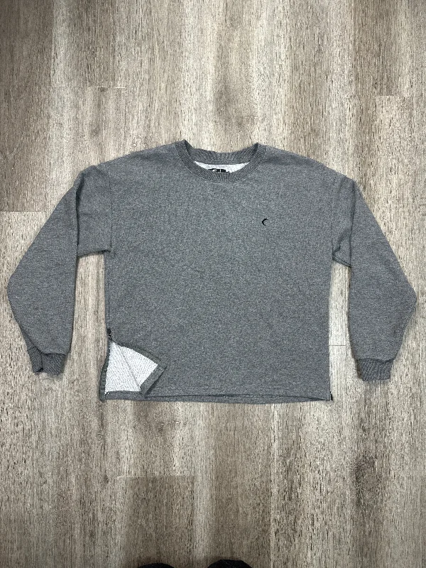 Athletic Sweatshirt Crewneck By Zyia In Grey, Size: M Earthy Men's Sustainable 