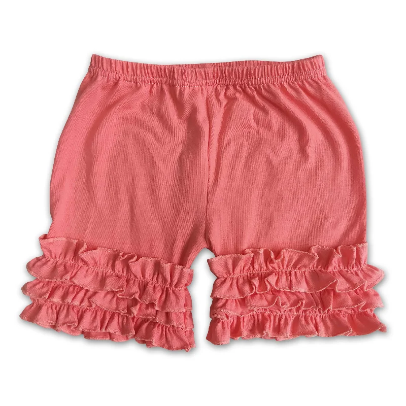 Girl solid icing ruffle shorts Earthy Men's Hemp