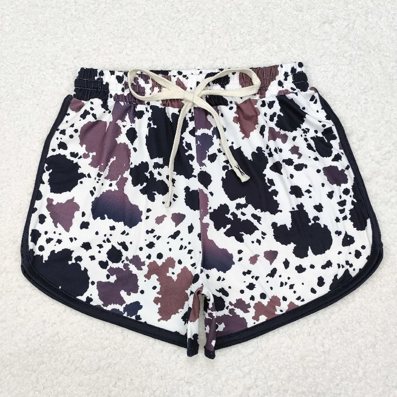 SS0370 Cow print shorts for adult women New arrival Refined Men's Velvet