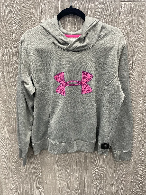 Athletic Sweatshirt Hoodie By Under Armour In Grey, Size: Xl Cozy Men's Sherpa