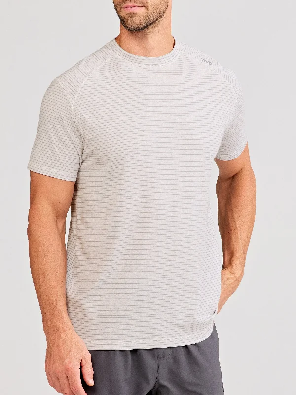 Carrollton Fitness T-Shirt - Mini Stripe Athletic Men's High