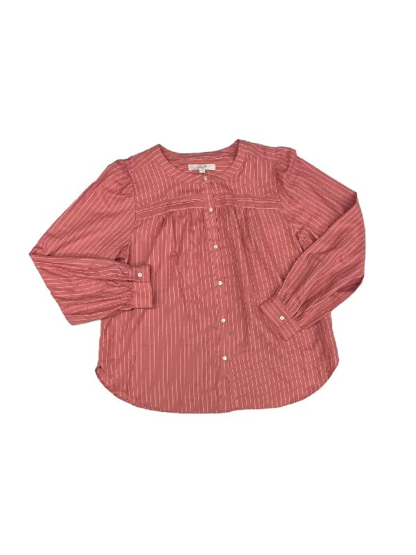 Top Long Sleeve By Loft  Size: L Sophisticated Men's French