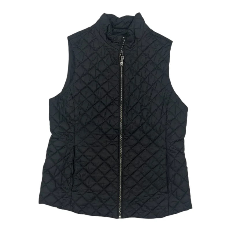 Vest Puffer & Quilted By Banana Republic In Black, Size:M Streetwear Style