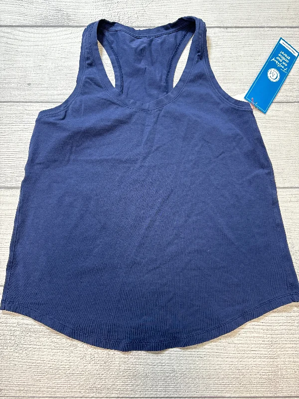 Athletic Tank Top By Lululemon In Blue, Size: 6 Gym