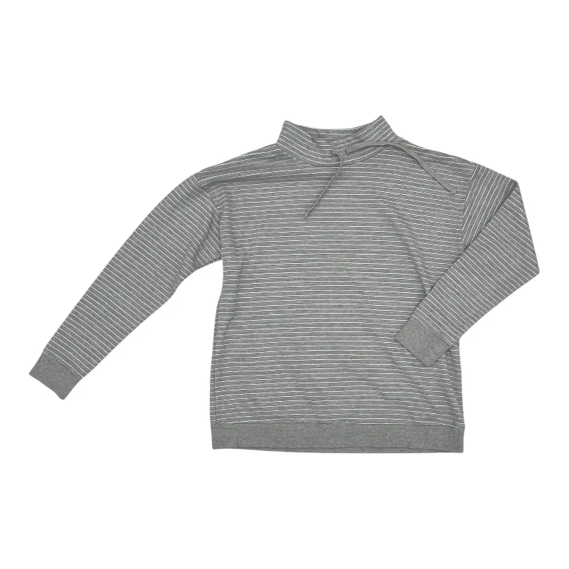 Sweatshirt Collar By Doe & Rae In Grey, Size:L Polished Men's Satin