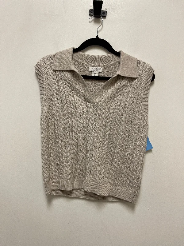 Vest Sweater By Rachel Zoe In Tan, Size: M Athletic Men's High
