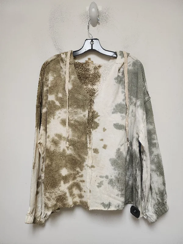 Sweatshirt Hoodie By Pol In Tie Dye Print, Size: L Casual Men's Short