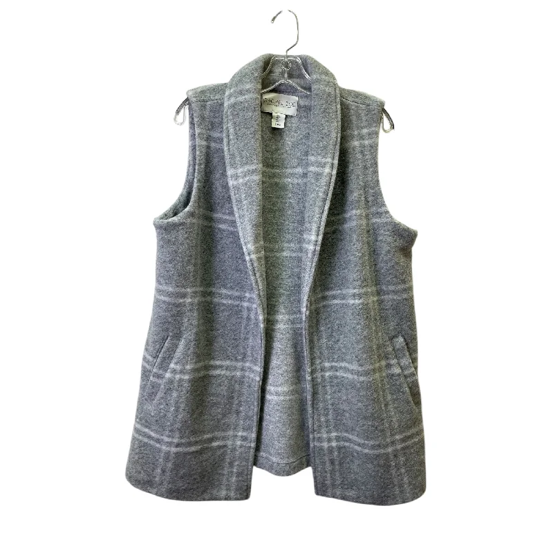 Vest Sweater By Rachel Zoe In Grey, Size:L Cozy Men's Sherpa