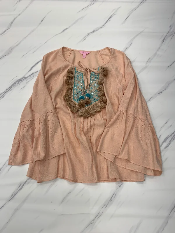 Top Long Sleeve By Lilly Pulitzer  Size: S Elegant Men's Formal 
