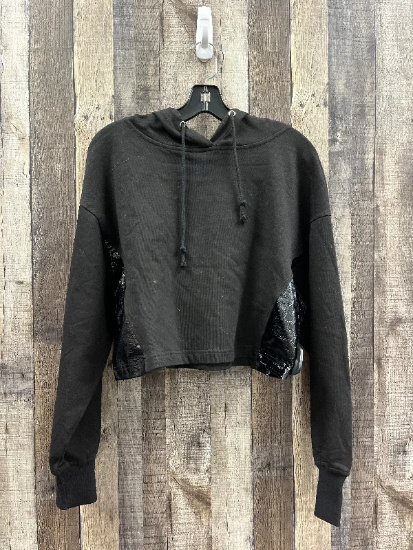 Sweatshirt Hoodie By Hem & Thread In Black, Size: S Polished Men's Silk