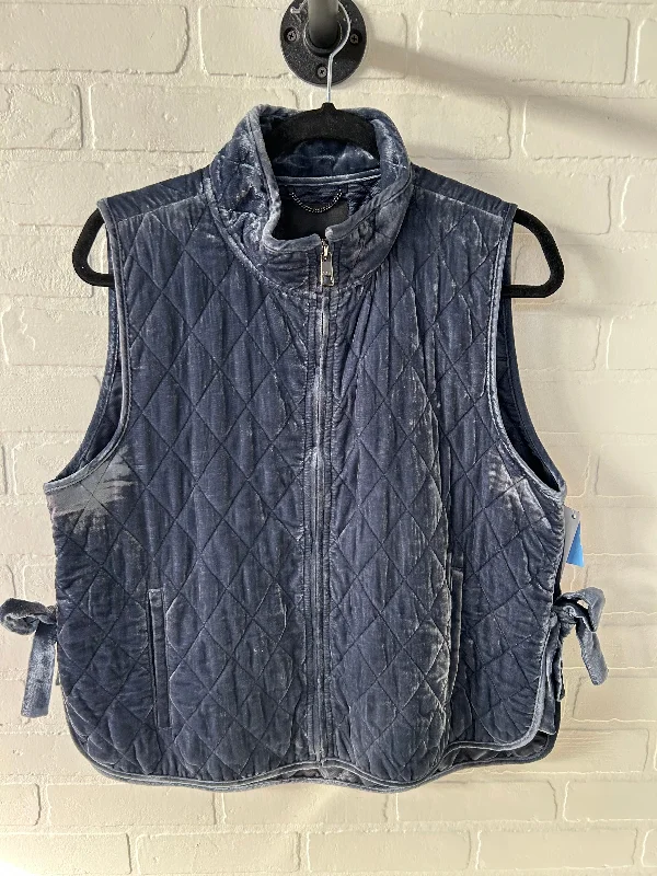 Vest Puffer & Quilted By Banana Republic In Blue, Size: L Cool Men's Distressed