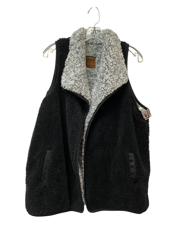 Vest Fleece By Cc In Black, Size: Osfm Refined Men's Classic 