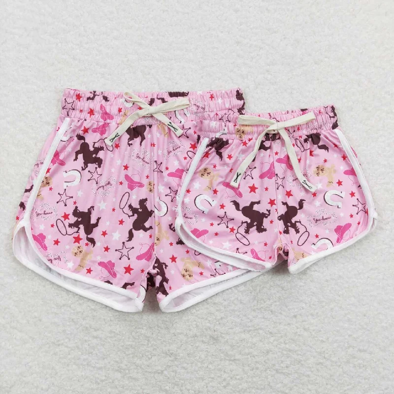 Adult SS0130 Pink Western Cow Boys Shorts Pants Earthy Men's Hemp