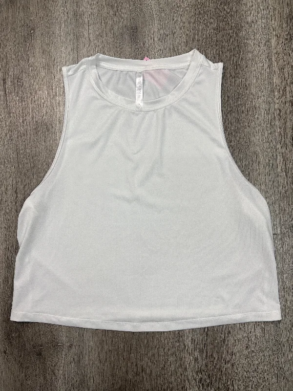 Athletic Tank Top By Fabletics In White, Size: S Youthful Men's Pop