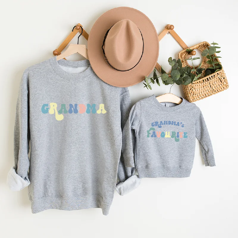 Grandma & Grandma's Favourite Matching Sweatshirts Athletic Men's High