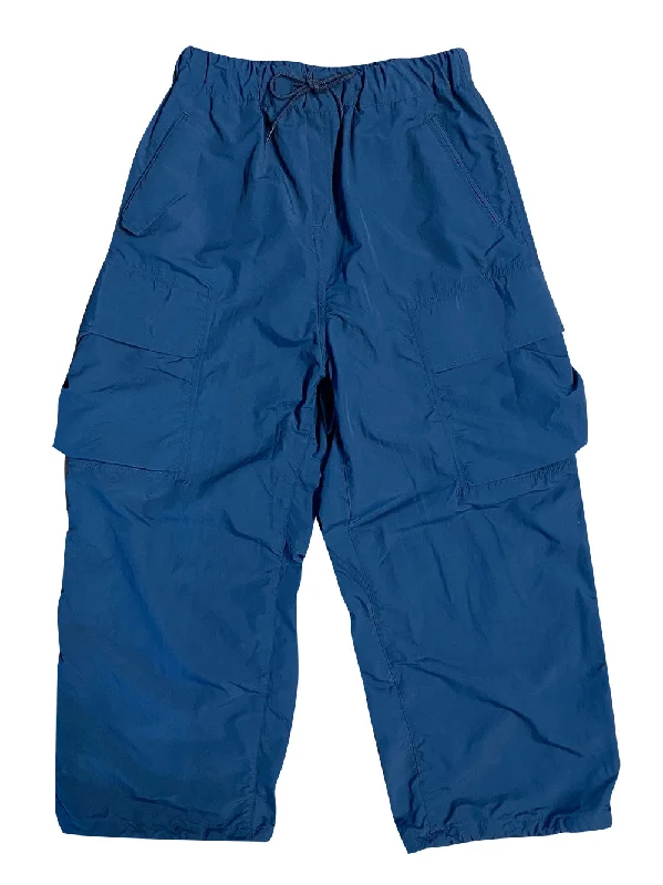 Blue Wide Cargo Pants Luxurious Men's High