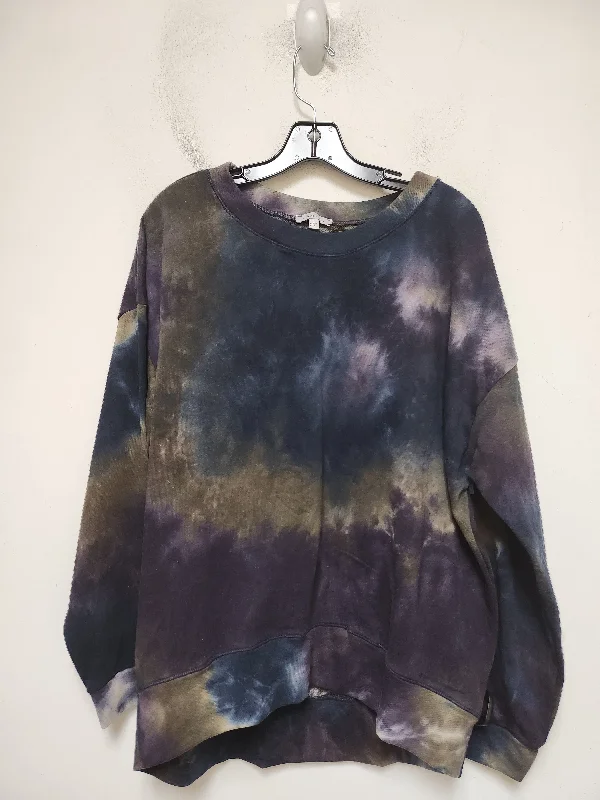 Sweatshirt Crewneck By White Birch In Tie Dye Print, Size: L Minimalist Men's Casual 