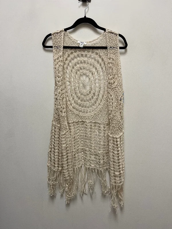 Vest Sweater By Cato In Cream, Size: L Practical Men's Multi