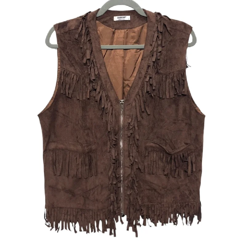 Vest Other By Clothes Mentor In Brown, Size: M Elegant Men's Formal 