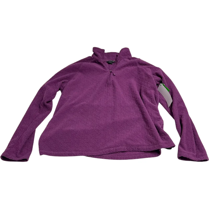 Sweatshirt Collar By Eddie Bauer In Purple, Size: Mp Traditional Men's Country