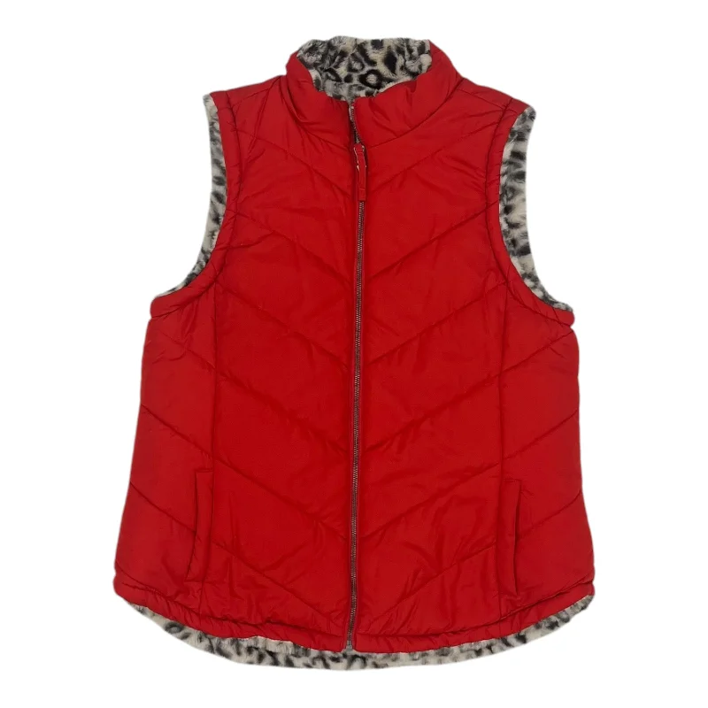 Vest Puffer & Quilted By Maurices In Red, Size:L Masculine Men's Thick