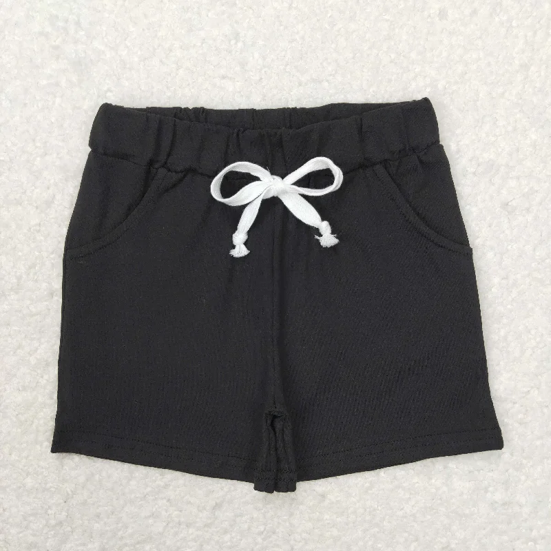 SS0137 Black drawstring boutique shorts Boy boutique summer outfit 202501 RTS Monochromatic All SS0137 Black drawstring boutique shorts Boy boutique summer outfit 202501 RTS Monochromatic All
