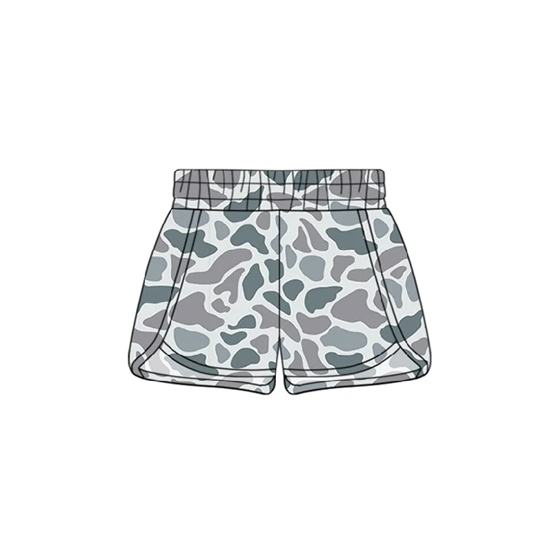 Preorder SS0361 NO MOQ grey camouflage shorts Minimalist Men's Casual 