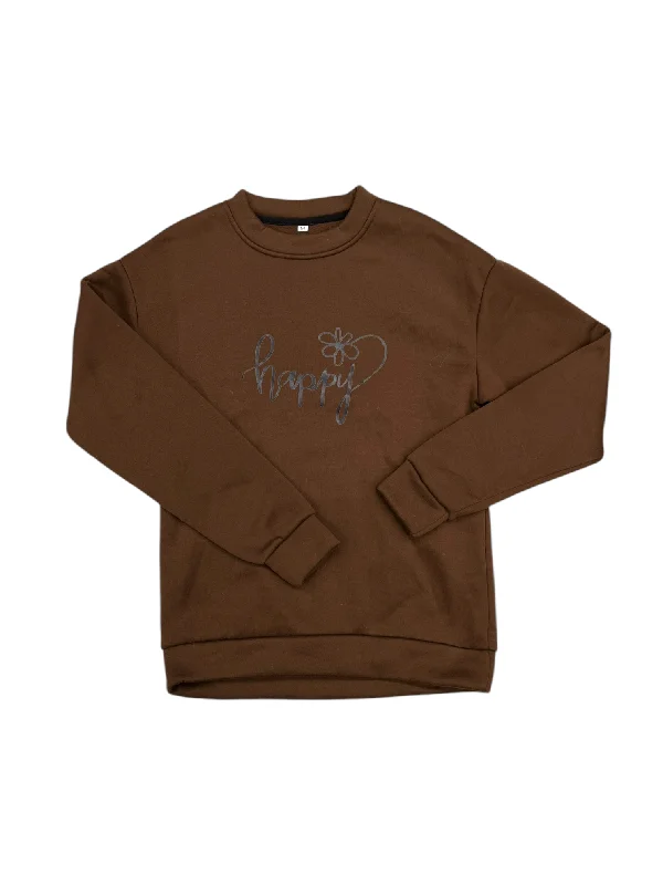 Sweatshirt Crewneck By Clothes Mentor In Brown, Size: M Tough Men's Tactical