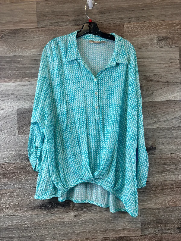 Top 3/4 Sleeve By Clothes Mentor  Size: Xxl Beach