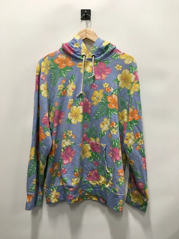 Sweatshirt Hoodie By Polo Ralph Lauren In Floral Print, Size: Xl Confident Men's High