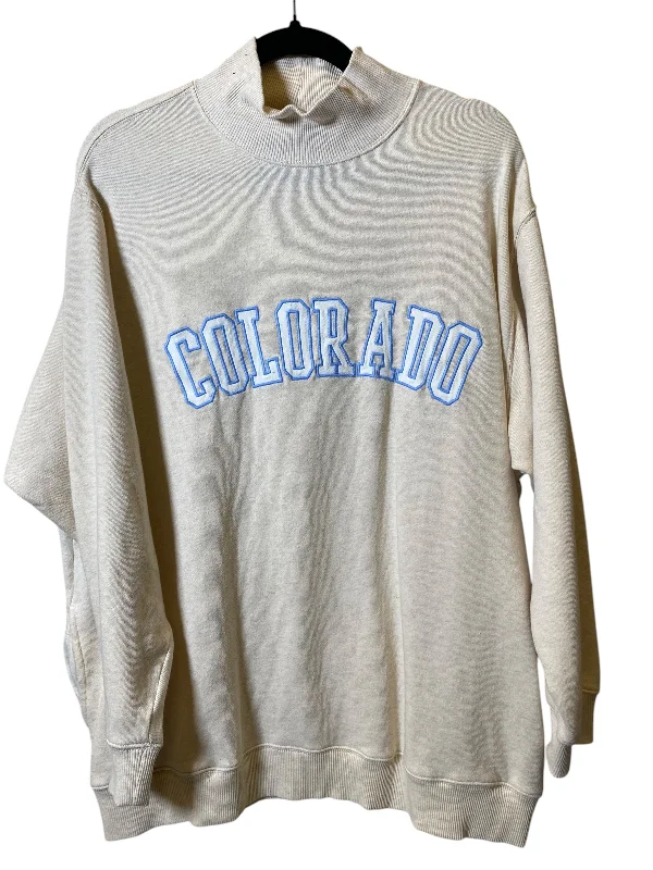 Sweatshirt Crewneck By Aerie In Cream, Size: M Sporty Men's Tennis