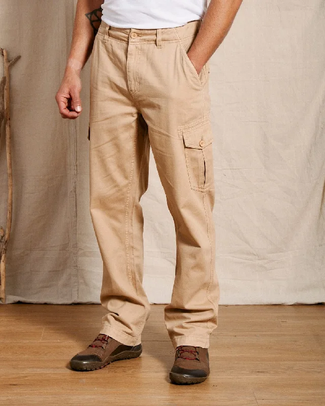 Godrevy 2 - Mens Cargo Trousers - Sand Modern Men's 