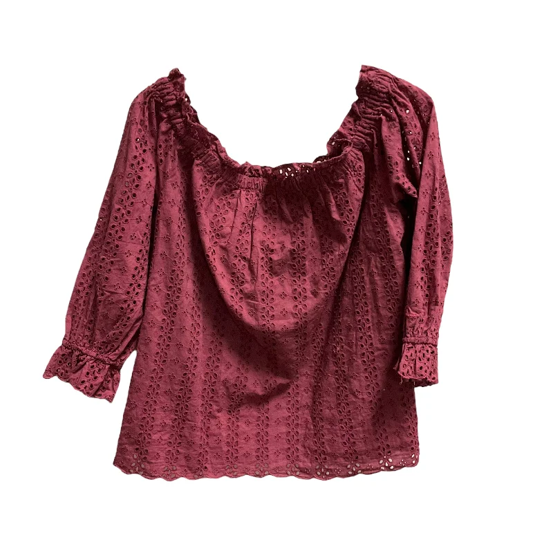 Top Long Sleeve By Lane Bryant  Size: 14 Bold Men's Statement