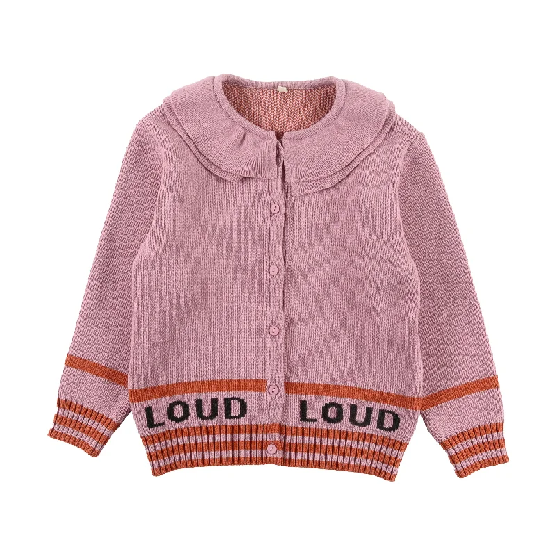 Loud Apparel Fairy Girl Cardigan Rose/Orange/Anthracite Earthy Men's Sustainable 