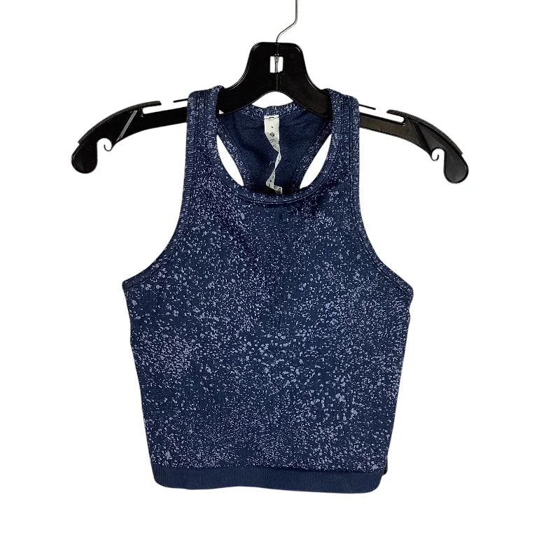 Athletic Tank Top By Lululemon In Blue, Size: 6 Sleek Men's Metallic