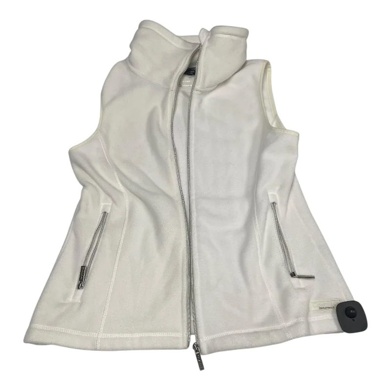Vest Fleece By Calvin Klein In White, Size: M Trendy Men's Scandinavian