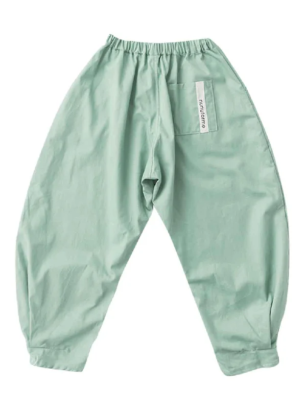 Green Balloon Pants Laid