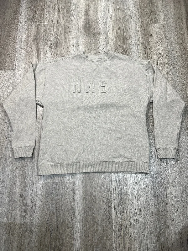 Sweatshirt Crewneck By NASH In Tan, Size: M Relaxed Men's Beach