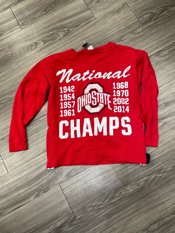 Sweatshirt Crewneck By Victorias Secret In Red, Size: M Earthy Men's Hemp