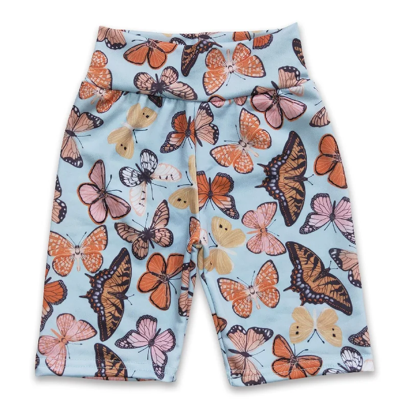 Colorfule butterfly swim material baby girls shorts Lumberjack