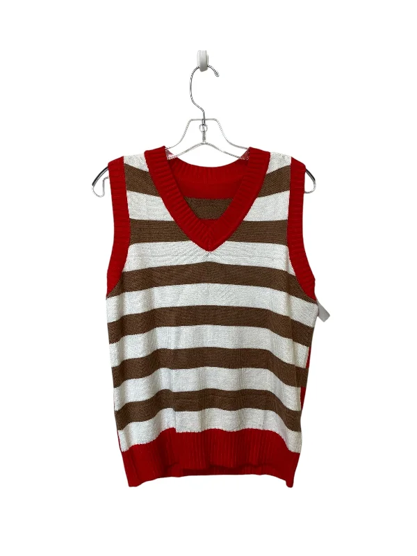 Vest Sweater By Clothes Mentor In Striped Pattern, Size: S Relaxed Men's Australian 