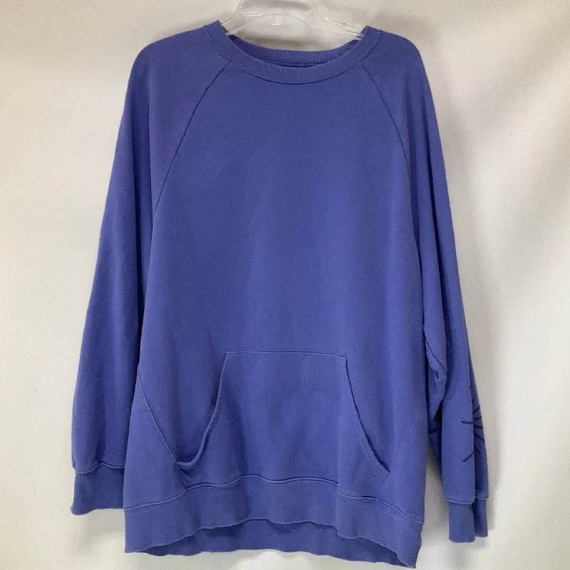 Sweatshirt Crewneck By Aerie In Purple, Size: M Cclassic Men's Tweed