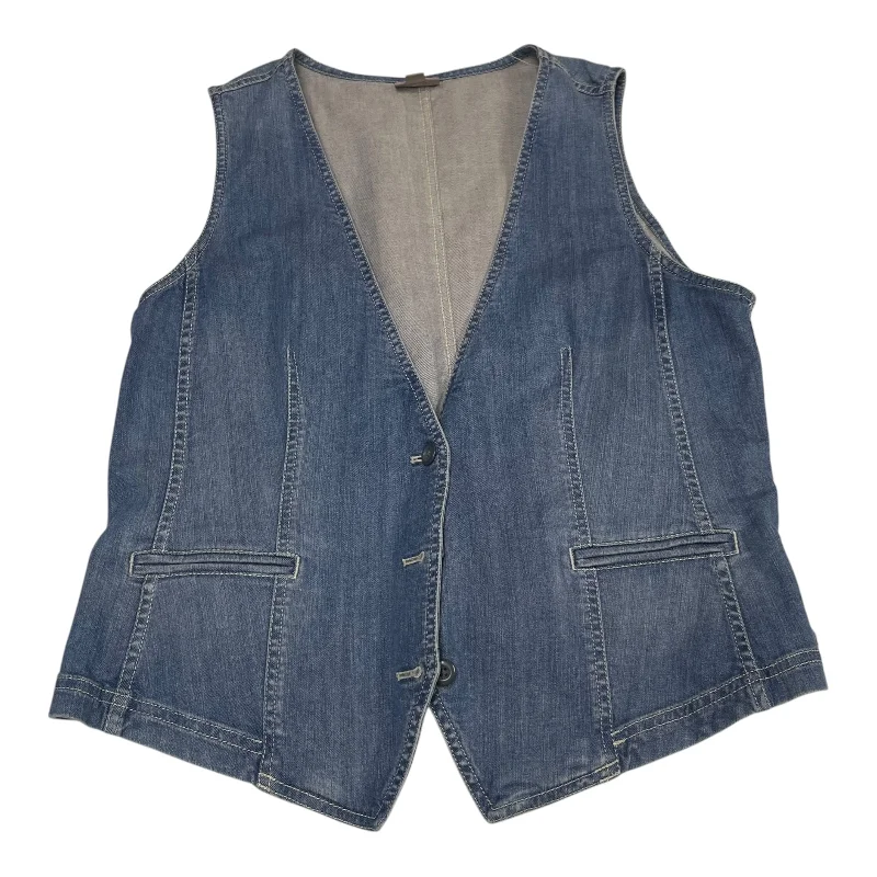 Vest Other By J. Jill In Blue Denim, Size: M Traditional Men's Country