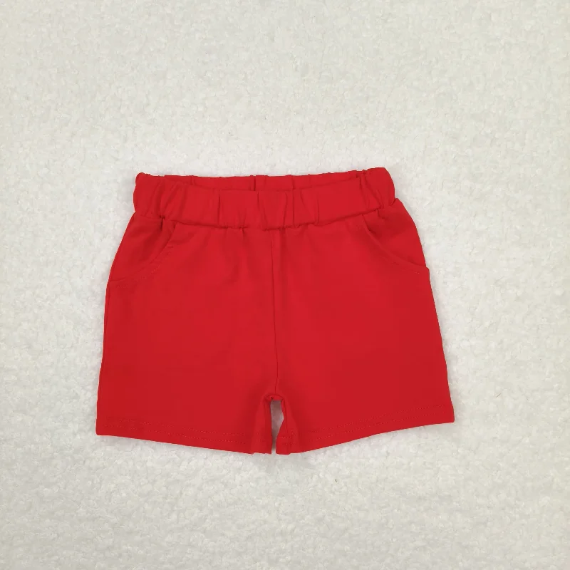 SS0270 Red cotton shorts high quality wholesale china wholesale kids shorts boys breathable Monochromatic Office Style SS0270 Red cotton shorts high quality wholesale china wholesale kids shorts boys breathable Monochromatic Office Style