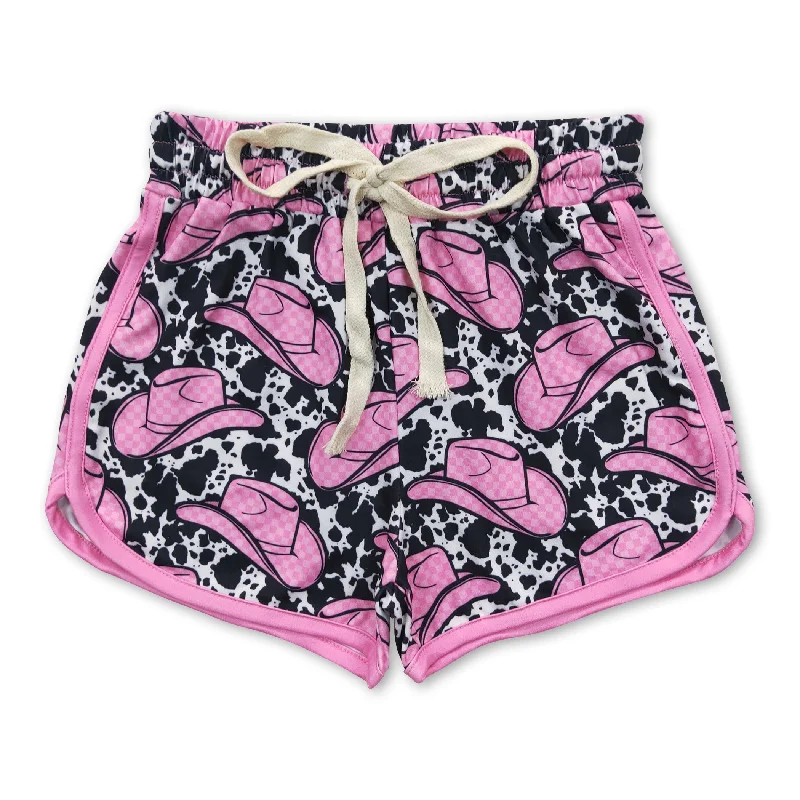 Hat cow baby girls summer western shorts Masculine Men's Thick