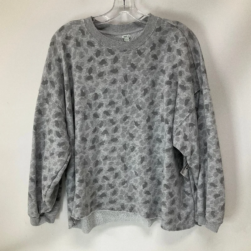 Sweatshirt Crewneck By Aerie In Grey, Size: S Sleek Men's Metallic