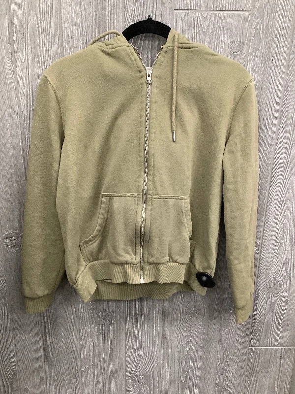 Sweatshirt Hoodie By H&m In Green, Size: M Polished Men's Satin