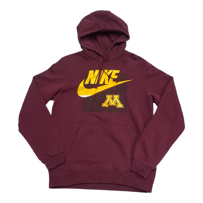 Sweatshirt Hoodie By Nike In Maroon, Size: S Relaxed Men's Beach